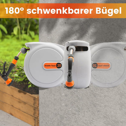 Giraffe Tools Automatische Schlauchtrommel 20m + 2m, 180° schwenkbar