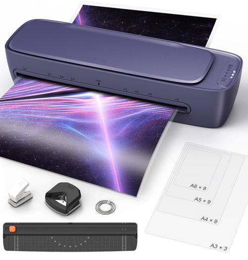 Ablemark Laminiergerät A3 – Heiss/Kalt, 9-in-1 inkl. 30 Folien