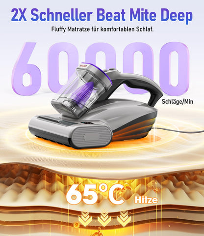 PEXCHO PM600 Milbensauger mit UV-Licht und HEPA-Filter, 500W