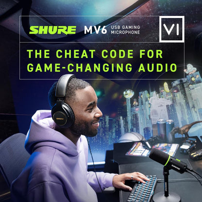 Shure MV6 USB Gaming & Streaming Mikrofon für PC - USB-C