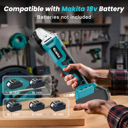 Ecarke Akku Winkelschleifer 18V Makita-kompatibel – Ohne Akku