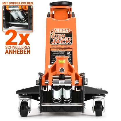 Verda Rangierwagenheber 3T – hydraulisch Doppelpumpsystem (75-515)