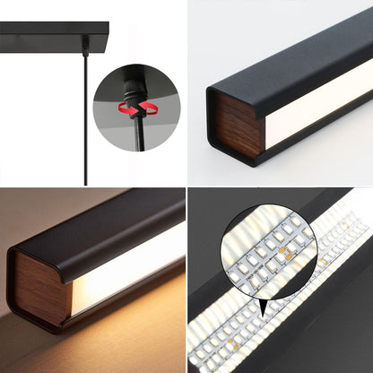 SENFAY LED Pendelleuchte Esstisch 100cm dimmbar schwarz Fernbedienung