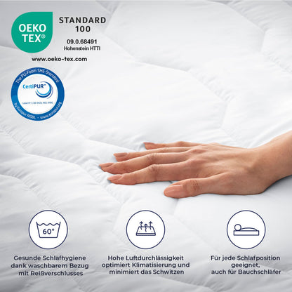 PURAMED Taschenfederkern Matratze 140x200 cm H4 - 20 cm