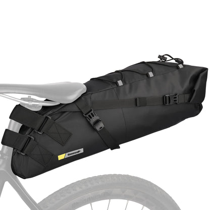 Rhinowalk Satteltasche Y5110 wasserdicht 10/13 L für MTB und Rennrad, mit elastischem Fixiergurt und reflektierendem Band