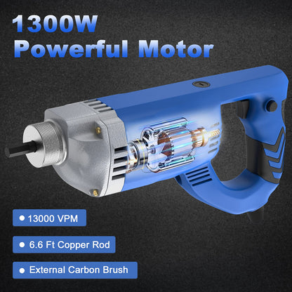 IMAYCC Betonrüttler Betonverdichter – 1300W 2m Schlauch
