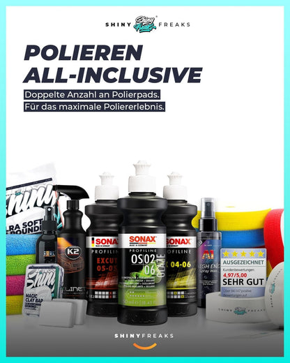 chemicalworkz DA9 Pro Max Exzenter Poliermaschinen Set - 20-teilig