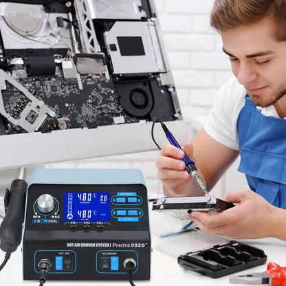 Preciva 992D+ Heissluft Lötstation - Mit Lötkolben & Entlötfunktion