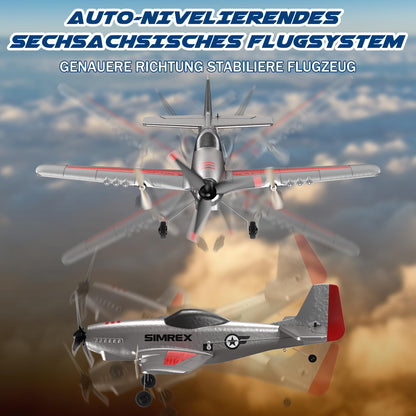 SIMREX TOY2409 RC Flugzeug mit 6-Achsen-Gyro, 2,4 GHz RTF für Anfänger