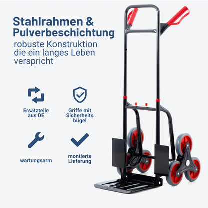 Pallit Diablo-FS Treppen-Sackkarre klappbar - 3-Rad-System, 120kg