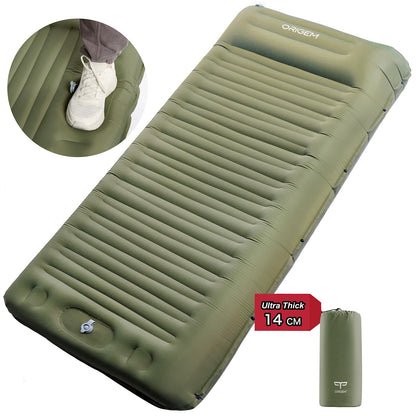 Origem Isomatte aufblasbar, 14 cm ultraleichte Camping-Schlafmatte