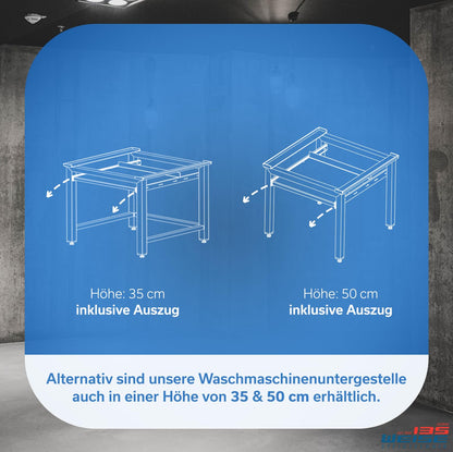 Weise MARA 1 Waschmaschinen Untergestell – 35 cm, ohne Auszug