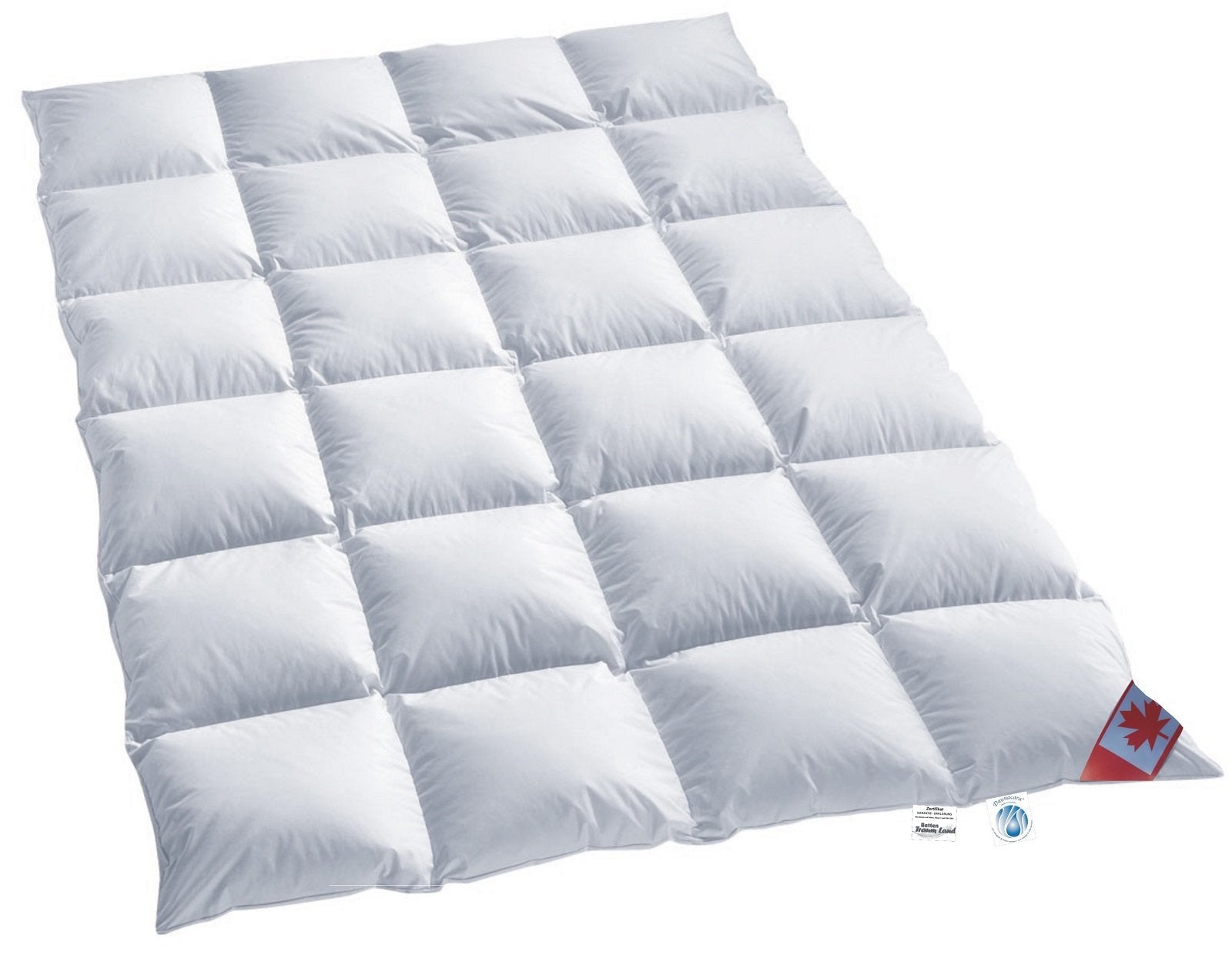 Schäfer Warme Winter-Daunendecke Bettdecke 100 Daunen – 135x200cm. Rechteckige, weiße Daunendecke zum Wärmen im Schlaf.