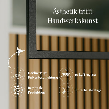 Homemetall Kleiderstange Deckenmontage Schwarz B60xH60cm