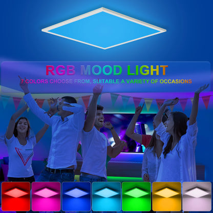 Oraymin LED Panel Deckenleuchte - RGB Dimmbar 45x45 cm