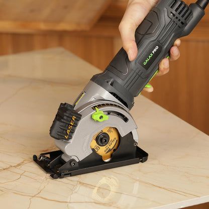 GALAX PRO Mini-Kreissäge 580W mit Laserführung und 3 Sägeblättern 85mm