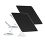 EverExceed 6W Solarpanel für Akku-Überwachungskameras, 2er-Set mit verstellbarer Wandhalterung und Anschlusskabel