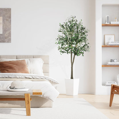 YOLEO Künstlicher Olivenbaum 150cm – Gross, wie echt Deko (Typ 2)