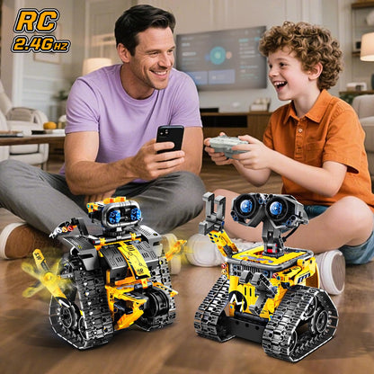 HiWEEGO Technik Roboter Bausatz 5-in-1 mit Fernbedienung und App