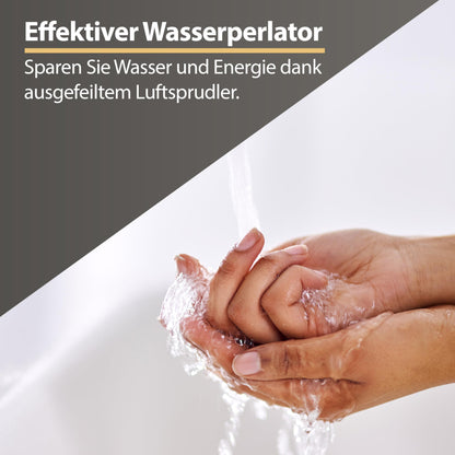 Planetmöbel Waschtischarmatur Einhebelmischer - Schwarz Matt 17 cm