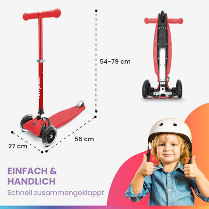 Fun Pro ONE Kinderroller Premium – Faltbar, LED, ab 3 Jahre