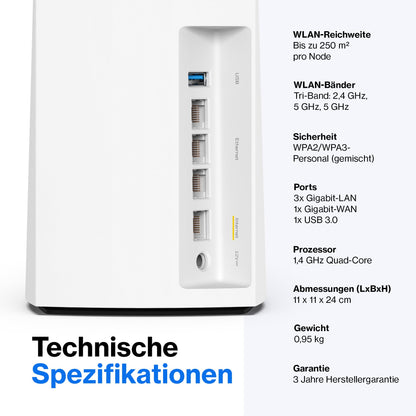 Linksys Velop MX8400 WLAN Mesh (2er) - AX4200