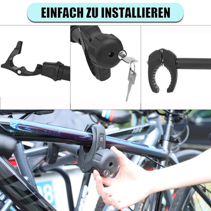 Warmfay Rahmenhalter 3er abschliessbar – Schwarz 25/32/45cm