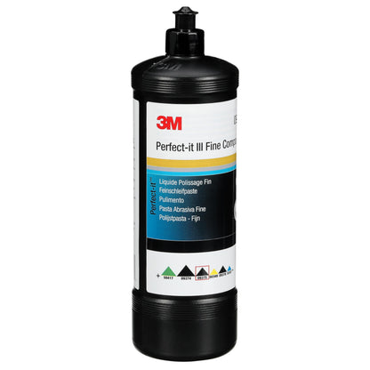 3M Perfect-it III Feinschleifpaste, Polierpaste für Autolack, 1 L
