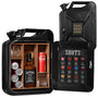 Maverton Kanister-Bar 20L, abschliessbar, schwarz, mit Gravur – mobile Minibar aus Metall