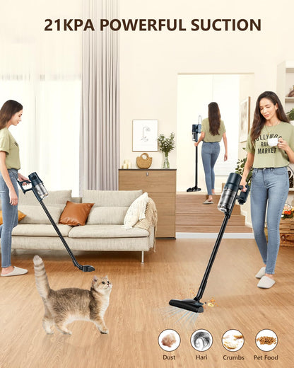 SINCHEREU SCV15 Stabstaubsauger mit Kabel, 21 kPa, 2-in-1