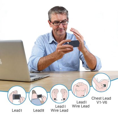 CheckMe Plus EKG Gerät – Bluetooth EKG Monitor für Zuhause