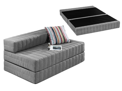 Traumnacht Gästesofa Schlafsofa 3-Sitzer – 140x200 cm Grau. Graues Wandlungssofa mit 140x200 cm Liegefläche, nutzbar als 3-Sitzer und Gästebett.