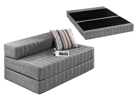 Traumnacht Gästesofa Schlafsofa 3-Sitzer – 140x200 cm Grau. Graues Wandlungssofa mit 140x200 cm Liegefläche, nutzbar als 3-Sitzer und Gästebett.