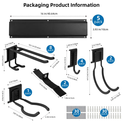 Garten & Werkzeug Organizer Wandhalterung – 80 Zoll