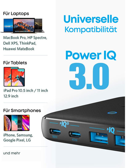Anker PowerPort Atom III Slim 4-Port USB-C Schnellladegerät mit GaN