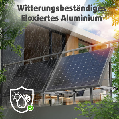 Avoltik Balkonkraftwerk Halterung Geländer – 2er Set verstellbar