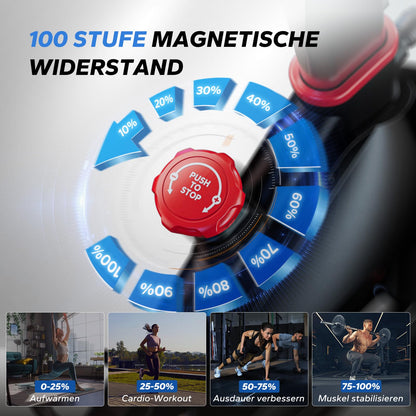 MERACH Heimtrainer Fahrrad – Magnetischer Widerstand & App