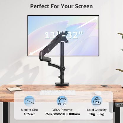 MOUNTUP Monitor Halterung EU6021B, 705 mm Arm für 13-32 Zoll bis 9 kg