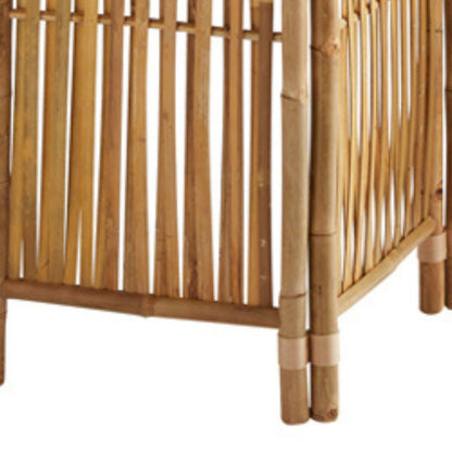 Box and Beyond Paravent aus Bambus, Natur, 160 x 139 cm