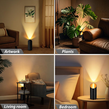 GeyouLux LED Bodenstrahler Uplight GU10 2700K IP44 2er Set Schwarz