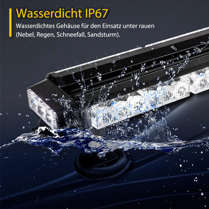 ROUTECKING 67cm 54 LED Rundumleuchte Blinklicht – Gelb magnetisch