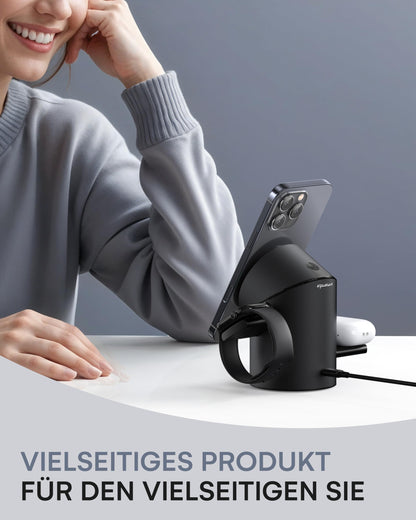 ZEEHOO 3-in-1 Wireless Ladestation Apple MagSafe QI2 15W