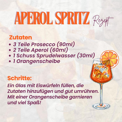 Cookinglife Aperol Spritz Gläser Set, 450 ml, 6 Stück