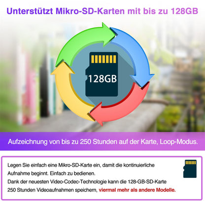 WIWACAM MW5L WLAN-Überwachungskamera 2K Ultra HD mit Akku