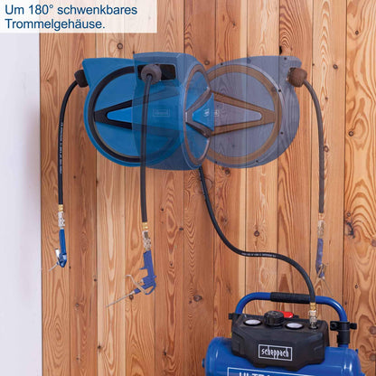 Scheppach AHR15 Druckluft-Schlauchtrommel - Automatik 15m