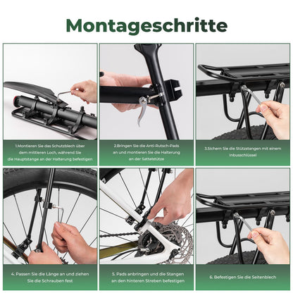 ROCKBROS Fahrradgepäckträger Schnellspanner Aluminium 24-29 Zoll