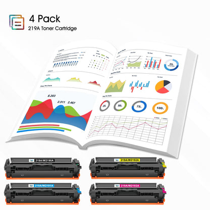 Cool Toner 219A 219X Tonerkartusche kompatibel für HP, 4er-Pack