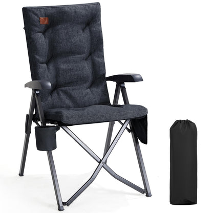 EVER ADVANCED Campingstuhl – Verstellbar, gepolstert, hohe Lehne