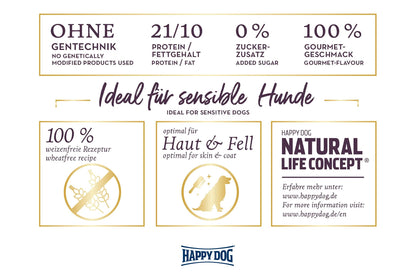 Happy Dog Sensible Ireland M Trockenfutter – Lachs, Kaninchen 12.5kg