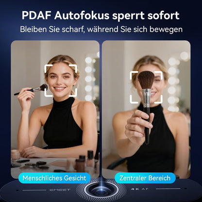 EMEET C60E 4K Webcam mit PDAF-Autofokus und Dual-Mikrofonen